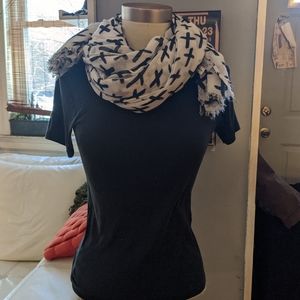 Lancioni 1973 Large Scarf Wrap Cross print